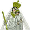 Mary God embroidery Design 21078