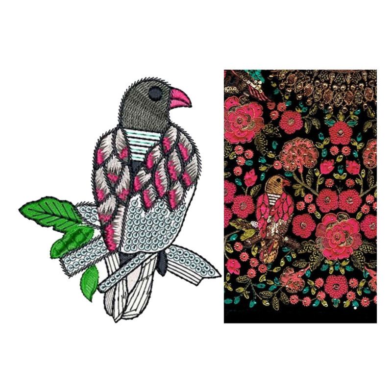 Amazing Natural Bird Embroidery 21200