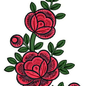 Clematis Flower Embroidery Design 21237