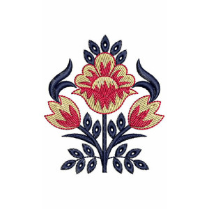 Flower Patch Embroidery Design 21276