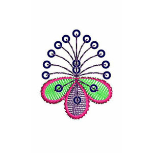 Posh Flower Type Embroidery Design 212