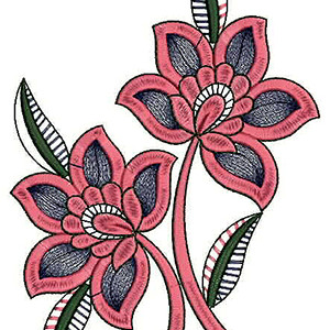 Vine Spreading Flower Embroidery 21354
