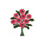 Tree Flower Iron Applique Embroidery Design 21364