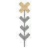 Vintage Cross Stitch Linen Embroidery Design 21378