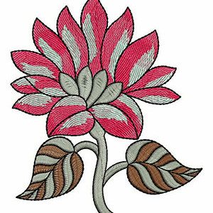 Beautiful Aster Flower Patch Embroidery Design 21381