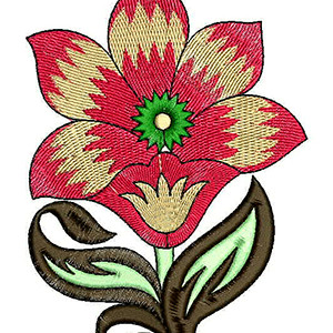 Poinsettia Applique Embroidery Design 21394