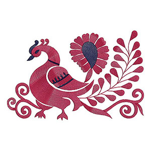 kerala Royal Peacock Patch Embroidery Design 21468