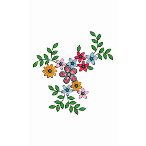 Latest Kashmiri Work Patch Embroidery Design 21504