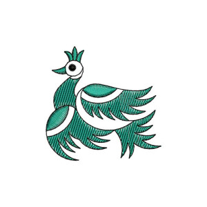 Germany Duck Applique Embroidery Design 21515