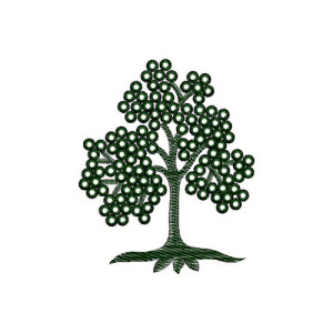 Indian Banyan Tree Patch Embroidery Design 21517