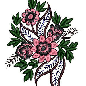 Sweet Heirloom Flower Patch Embroidery Design 21614