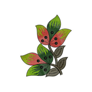 Lotus Shaped Flower Patch Embroidery Design 21623