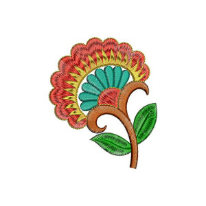 Fantastic Flower Applique Embroidery Design 21627
