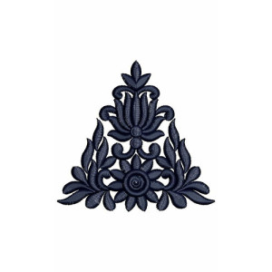 Lovely Lotus Shape Patch Embroidery Design 21644