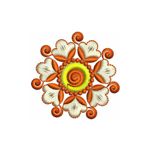 Gaillardia Pulchella Flower Embroidery Design 21699