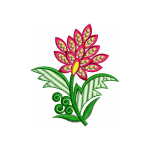 Botany Flower Biology Embroidery Design 21700