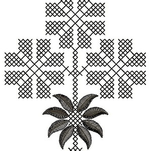 Ukraine Cross Church Embroidery Design 21783