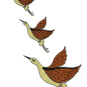 Birds Embroidery Design 21877