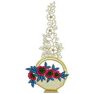 Sunshine Flower Plant Embroidery Design 21883