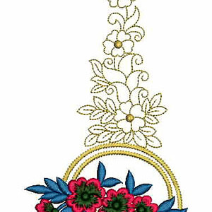 Sunshine Flower Plant Embroidery Design 21883