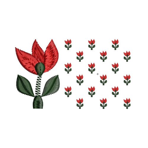 Small Applique For Saree Design