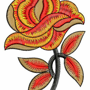 Attractive Rose Embroidery Design 22009