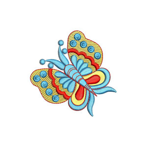 Butterfly Embroidery Pattern Machine 22011