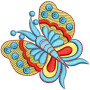 Butterfly Embroidery Pattern Machine 22011