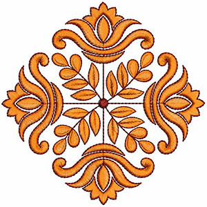  Decorative Flower Embroidery Design 22023