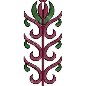 Strait Tree Embroidery Design 22028