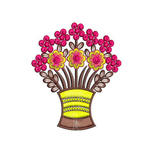 Terracotta Round Patch Flower Pot 22058