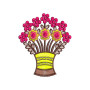 Terracotta Round Patch Flower Pot 22058