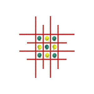 Geometric Shape Embroidery Design 22062