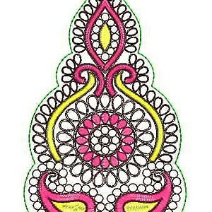 Exclusive West Bengal Saree | Cording Patch Embroidery Design