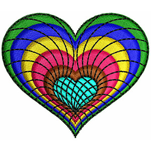 Heart Applique Embroidery Design 22192