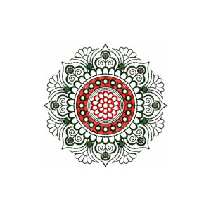 Circle Applique Embroidery Design 22198