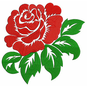 Rose Embroidery Design 22255