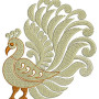 Assamese Peacock Embroidery Design 22256
