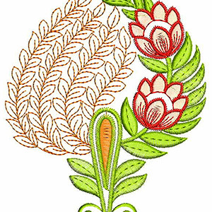 Bodhi Leaf Embroidery Design 22270