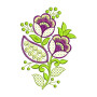 Fantastic Flower Embroidery Design 22299