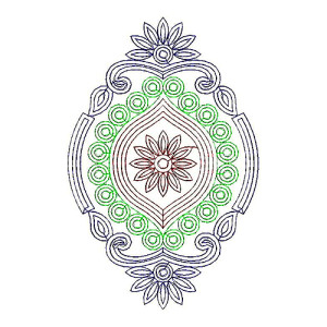 Applique Embroidery Design 22305