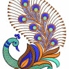 Peacock Design For Embroidery 22320
