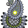 Small Paisely Embroidery Design 22323