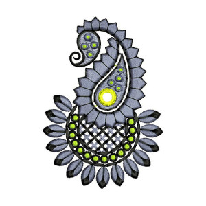 Small Paisely Embroidery Design 22323