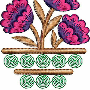 Applique Embroidery Design 22349