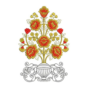 Applique Embroidery Design 22358