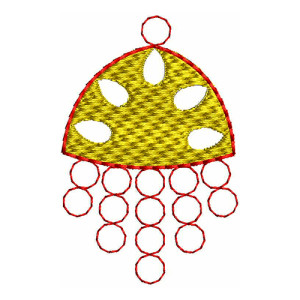 Applique Embroidery Design 22398