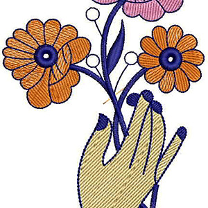 Applique Embroidery Design 22435