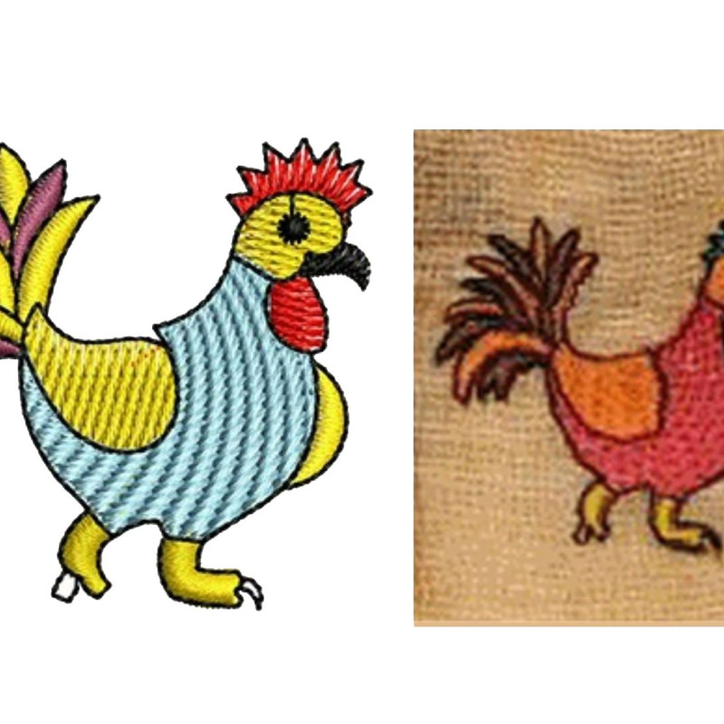 Hen Farm Embroidery Design 22439