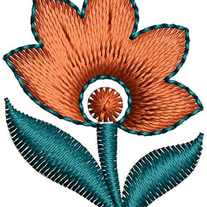 Daisy Flower Embroidery Design 22467
